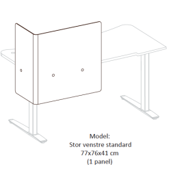 FIELL� - H�VE S�NKEBORD - Borde med paneler og afsk�rmning