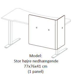 FIELL� - H�VE S�NKEBORD - Borde med paneler og afsk�rmning