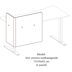 FIELL� - H�VE S�NKEBORD - Borde med paneler og afsk�rmning