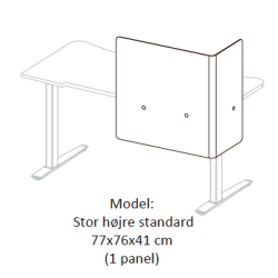 FIELL� - H�VE S�NKEBORD - Borde med paneler og afsk�rmning