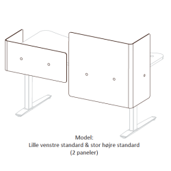 FIELL� - H�VE S�NKEBORD - Borde med paneler og afsk�rmning