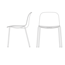 MNI STOL UDEN ARMLN / POLYPROPYLENE