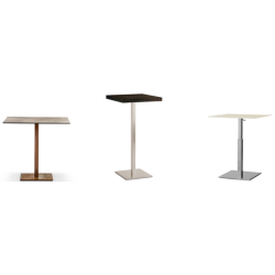 INOX SQUARE STEL H:110/FOD:40X40 - Max. bordplade : 800 mm / B+D: 700 mm