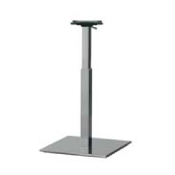 INOX ADJUSTABLE H:51-72,5 - Max. bordplade : 80 / 70x70 cm