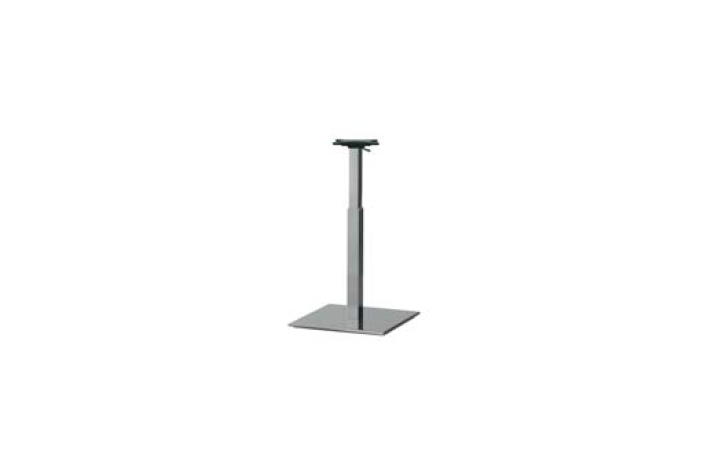 INOX ADJUSTABLE H:51-72,5 - Max. bordplade : 80 / 70x70 cm