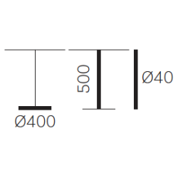 STYLUS RD STEL H:50/FOD :40 - Max. bordplade : 700