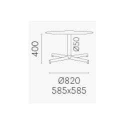 LAJA STEL H:40/FOD :82 - Max. bordplade : 1000 mm