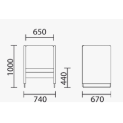 ZIPPO LOUNGE STOL MELLEMHJ RYG