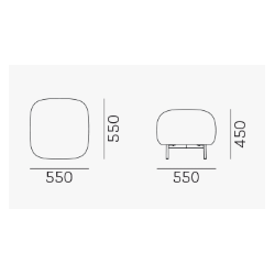 BUDDY PUF 550x550/ H: 450