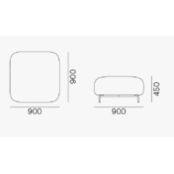 BUDDY PUF 900x900/ H: 450