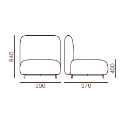 BUDDY STOL BRED H: 400