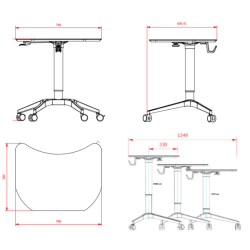 NEW MOON ELEVBORD - H�JDEJUSTERBAR 