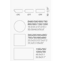 KOMPAKT LAMINAT BORDPLADE - STEN STRUKTUR