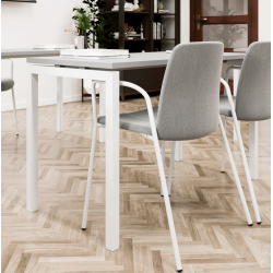 FULD POLSTRET STOL TIL FLERE FORML - MED ARMLN