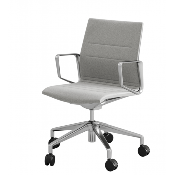 BOARD - KONFERENCESTOL MED LAV RYG / KONTORSTOL