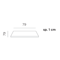 PIANI LAMINAT 80x80 CM BORDPLADE - UDENDRS