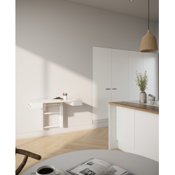 WALL SKJULT HVE SNKE BORD - MED INDBYGGET OPBEVARING