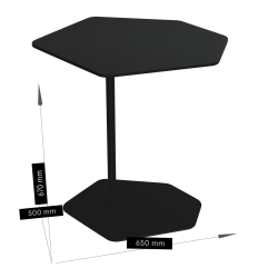 LOUNGEBORD 6-KANTET BAZALTO