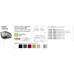 Demo stol Basket fra Gaber helt hvid  4 ben, nu kr. 200.- 