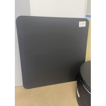 Linoleumsbordplade sort 80 x 80 cm, afrundede hj�rner nu kr. 200.- normal kr. 1.600.- 