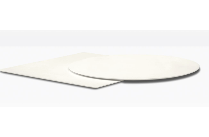 Hvid kompaktlaminat bordplade pedrali 70 x 70 cm nu kr. 200.- normal kr. 1.200.- 