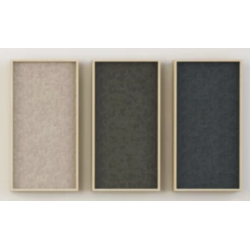 Lydisolerende v�gge med eg kant, normal kr. 1.890.- nu kr. 300.- pr. stk. 