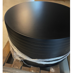 Cafe - Lounge - bordplade, sort �60 cm, Werzalit udend�rs. Nu kr. 100.- normal 890.- 