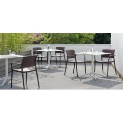 YPSILON 4 STEL H:73/FOD:69,5x69,5 - Max. bordplade : 1300 mm