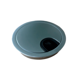 RUND KABELGENNEMFRING - ALUMINIUM LOOK