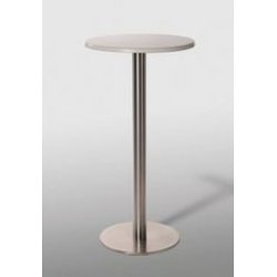 INOX ROUND STEL H:110/FOD :45 - Max. bordplade : 700 mm / B+D: 600x600 mm