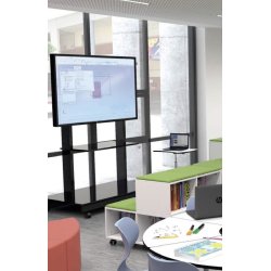 ELEVBNK MED HYLDER OG HJUL 