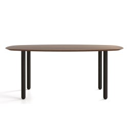 BONO TYKKE BORDBEN MED HJUL, MASSIV EG 56 MM, SORT ELLER ANDEN FARVE