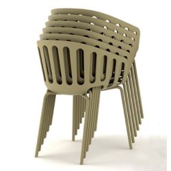 BASKET STOL MED METAL BEN