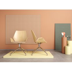 CENTURO STOL MED DREJELIG BASE - MED ELLER UDEN POLSTER