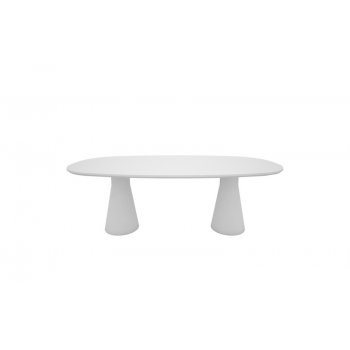 LANGT BORD MED 2 SJLER / LAKERET BORDPLADE