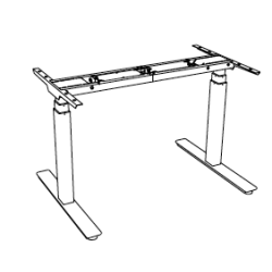 FLOW HVE SNKEBORD MED FIRKANTEDE BEN - 2 sjlet - inkl. bordplade