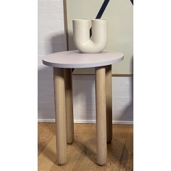 BONO TYKKE BORDBEN MED HJUL, MASSIV EG 56 MM, SORT ELLER ANDEN FARVE