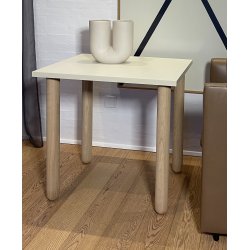 BONO TYKKE BORDBEN MED HJUL, MASSIV EG 56 MM, SORT ELLER ANDEN FARVE