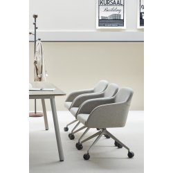 HANNA SWIWEL CHAIR - MED OG UDEN HJUL