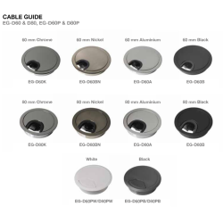 RUND KABELGENNEMFRING - CHROM