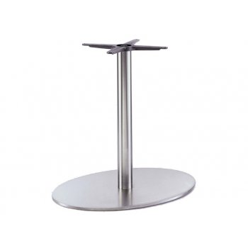 INOX ELLIPTICAL H:73/FOD:75X50 - Max. bordplade 180x110 cm