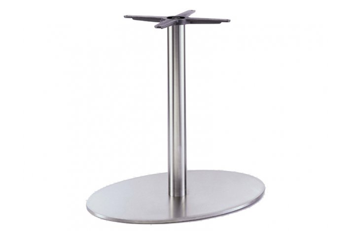 INOX ELLIPTICAL H:73/FOD:75X50 - Max. bordplade 180x110 cm