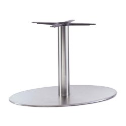 INOX ELLIPTICAL H:40/FOD:60X40 - Max. bordplade 120x80 cm