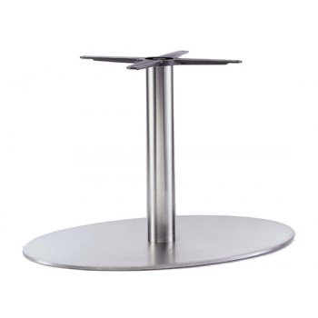 INOX ELLIPTICAL H:40/FOD:60X40 - Max. bordplade 120x80 cm