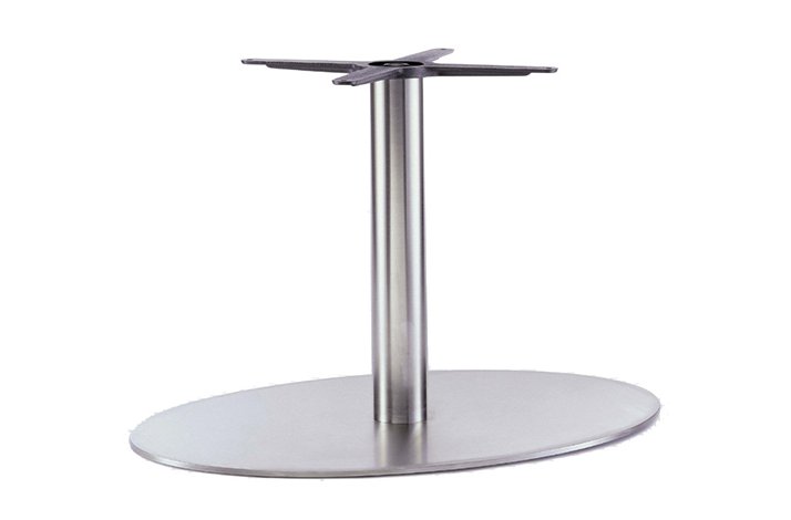 INOX ELLIPTICAL H:40/FOD:60X40 - Max. bordplade 120x80 cm