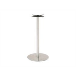 INOX ROUND STEL H:110/FOD :45 - Max. bordplade : 700 mm / B+D: 600x600 mm