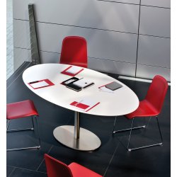 INOX ELLIPTICAL H:73/FOD:75X50 - Max. bordplade 180x110 cm