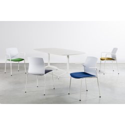 KABI CHAIR 4-LEG - MED OG UDEN HJUL