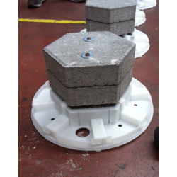 ROLLER STEL H:74/FOD :40 - Max. bordplade : 100 cm / 90x90 cm