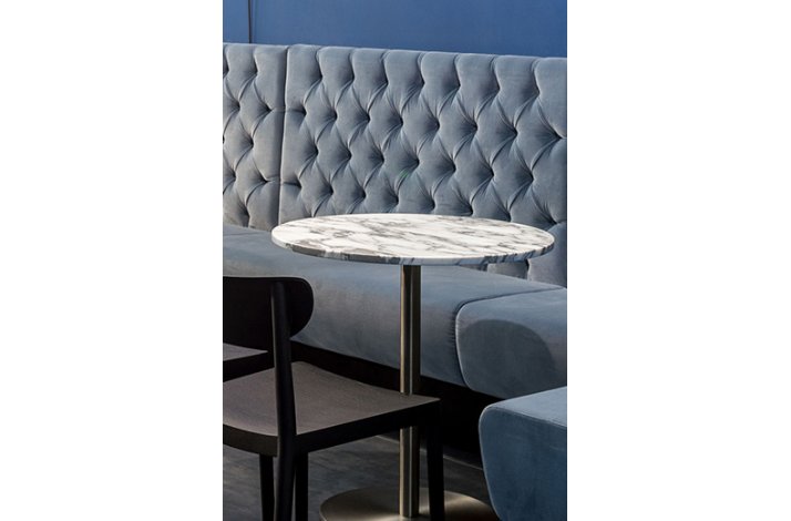 INOX STEL MED MARMOR BORDPLADE - Bordplade strrelse :60 - :70 cm / 60x60 cm